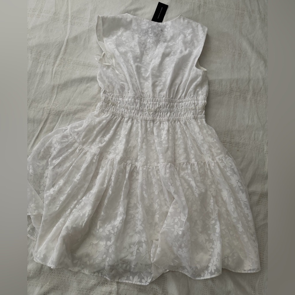 NWT Tommy Hilfiger White Sleeveless Midi Dress M/L - Picture 6 of 6